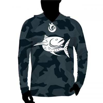 Men Fishing Performance Hooded Shirts